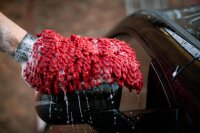 Waschhandschuh rot