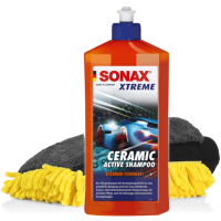 SONAX XTREME Ceramic Active Shampoo 500ml + Microfiber...