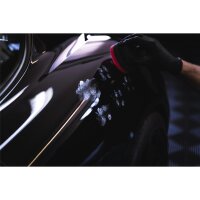 Garage Freaks - Heavy Cut - harter Handpolierschwamm, &Oslash; 90/50 mm schwarz/rot