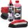 Red Wash - Menzerna MZ Wash Premium Car Autoshampoo 1L + Menzerna 3in1 Handpolitur 250ml + Handpolierschwamm + Microfiber Monkey 3in1 Waschhandschuh rot