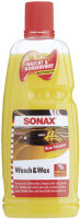 Autowasch Set - SONAX - Wasch&amp;Wax + XL Chenille Waschhandschuh orange