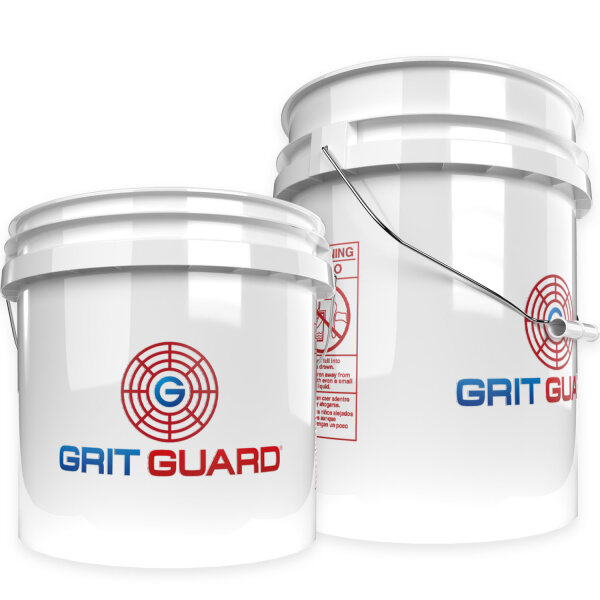 Grit Guard Wascheimer wei&szlig; Logo
