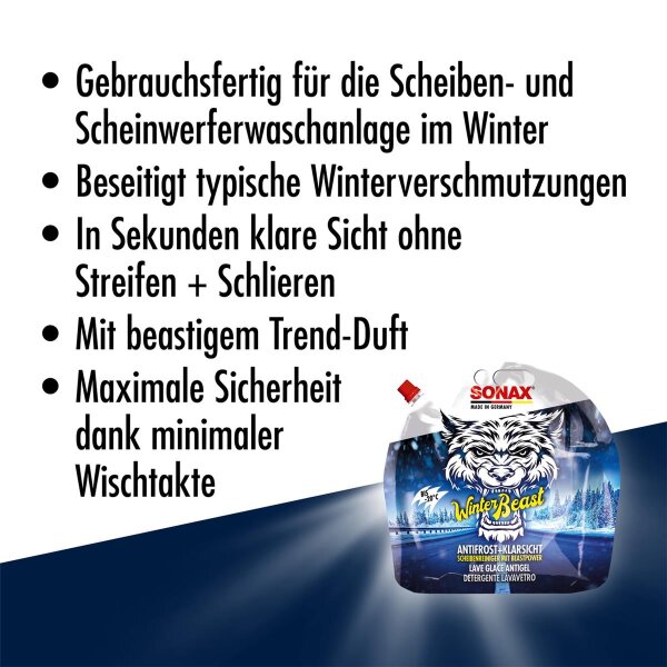 SONAX Winterset WinterBeast AntiFrost 3L mit Ausgießer +