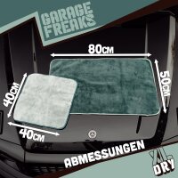 Garage Freaks - 2er Set - XL DRY - Trockentuch 50x80cm & 40x40cm, 1200 GSM