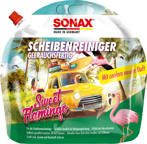 Sonax ScheibenReiniger gebrauchsfertig Sweet Flamingo 3 Liter